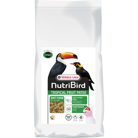 Tropical Fruit Patée Aliment complet pour oiseaux frugivores 25kg - Nutribird à 143,15 € - Nutribird - 422142 - Nutribird