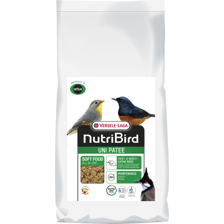 Uni Patée Aliment complet pour oiseaux frugivores et insectivores 25kg - Nutribird à 115,70 € - Nutribird - 422148 - Nutribird