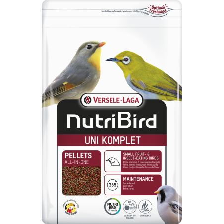 Uni Komplet Granulés extrudés - aliment d'entretien pour petits oiseaux frugivores et insectivores 3kg - Nutribird à 25,20 € ...