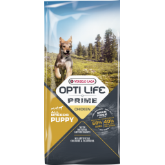 Prime Puppy All breeds sans céréales au poulet 12,5kg - Opti Life à 72,15 € - Opti Life - 433067 - Opti Life