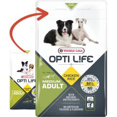 Adult Medium - chiens moyens adultes - Poulet 2,5kg - Opti Life à 17,45 € - Opti Life - 431142 - Opti Life