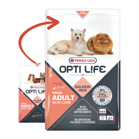 Adult Skin Care Mini - petits chiens - Saumon 2,5kg - Opti Life 431148 Opti Life 20,90 € Ornibird