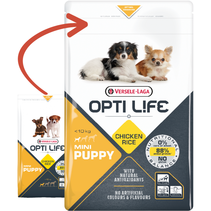 Puppy Mini - petites races - Poulet 2,5kg - Opti Life