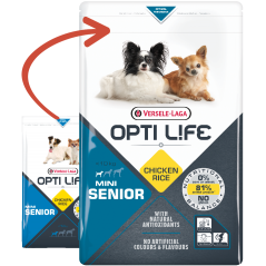 Senior Mini - petits chiens âgés - Poulet 2,5kg - Opti Life à 20,00 € - Opti Life - 431159 - Opti Life