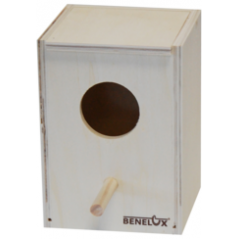 Nid en bois pour perruches petit modèle 18x12x17cm 14631 Benelux 5,75 € Ornibird