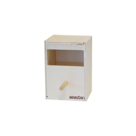 Nid en bois pour perruches petite modèle 18x12x17cm à 5,85 € - Benelux - 14633 - Nids