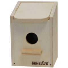 Nid en bois pour mésange avec ouverture ronde 11x10x14,5cm à 4,95 € - Benelux - 14639 - Nids