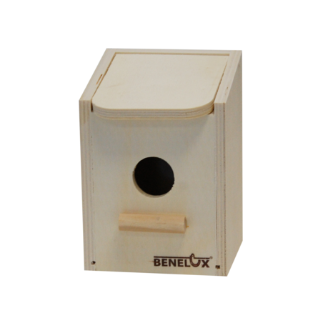 Nid en bois pour mésange avec ouverture ronde 11x10x14,5cm à 4,95 € - Benelux - 14639 - Nids