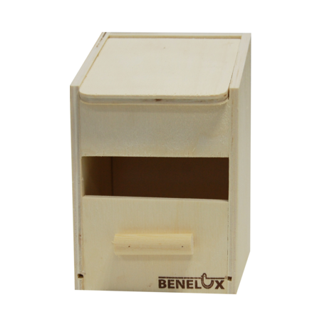 Nid en bois pour mésange avec ouverture rectangulaire 11x10x14,5cm à 4,95 € - Benelux - 14640 - Nids