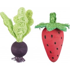 Ensemble de jouets en bois 6/9cm - Trixie à 4,50 € - Trixie - 61949 - Jouets