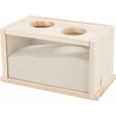 Baignoire de sable 22x12x12cm - Trixie à 13,00 € - Trixie - 63004 - Sable chinchilla