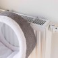 Abri pour radiateur 38x34cm Blanc/Gris - Trixie