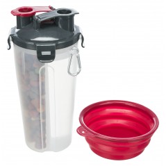 Set de voyage récipients d'eau et de nourriture 2x0,35L - Trixie à 10,00 € - Trixie - 25019 - Camping