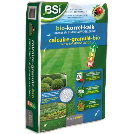 Top gazon calcaire-granulé-bio + Mgo 25kg - BSI à 14,95 € - BSI - 20010 - Gazon