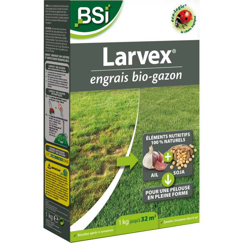 Larvex engrais bio gazon 15kg -BSI