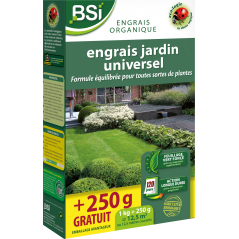 Engrais universel bio jardin 1kg - BSI à 9,95 € - BSI - 20393 - Plantes, Buis & Légumes