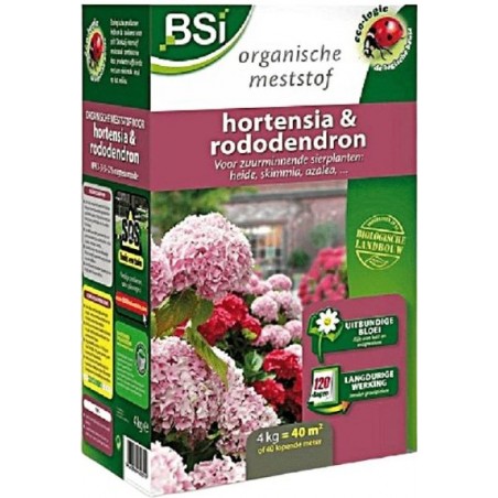 Engrais bio pour hortensia et rhododendron 4kg - BSI à 17,95 € - BSI - 20355 - Plantes, Buis & Légumes