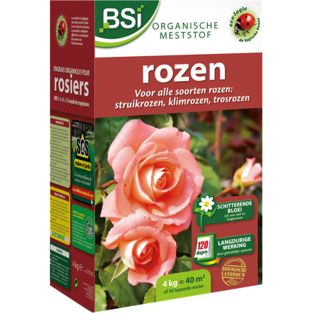 Engrais Bio pour Rosiers 4kg - BSI à 17,95 € - BSI - 20317 - Plantes, Buis & Légumes