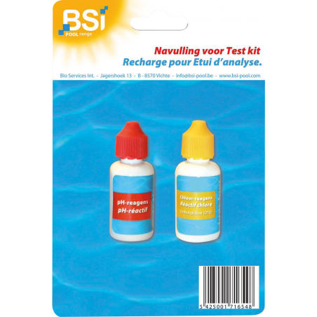 Recharge pH + Cl - BSI à 6,50 € - BSI - 6593 - Piscine