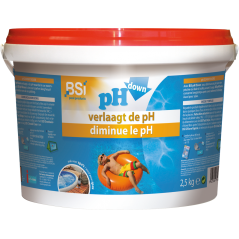 PH down poudre 2,5kg - BSI à 13,95 € - BSI - 6234 - Piscine