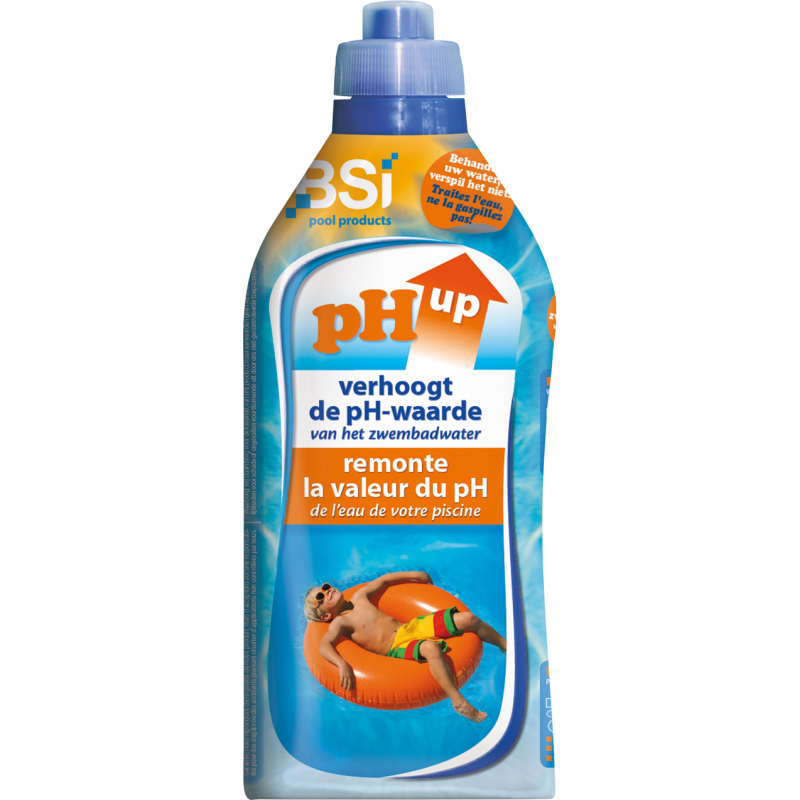 PH UP liquide, augmente pH piscine 1L - BSI