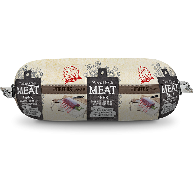 Saucisse pour chien Cerf 600gr