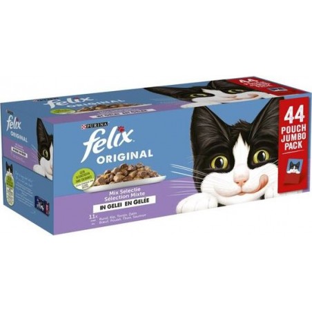 Sélection mixte en gelée 44x85gr - Felix 12450198 Purina 21,30 € Ornibird