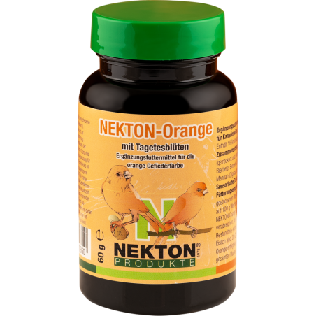 Nekton-Orange 60gr - Complément alimentaire pour canaris de couleur orange - Netkon à 11,50 € - Nekton - 215060 - Nekton