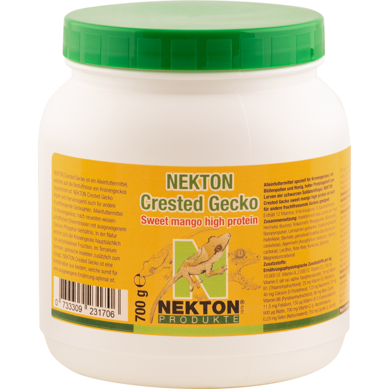 Nekton Crested Gecko mangue 700gr - Aliment complet sucrée hyperprotéiné - Nekton