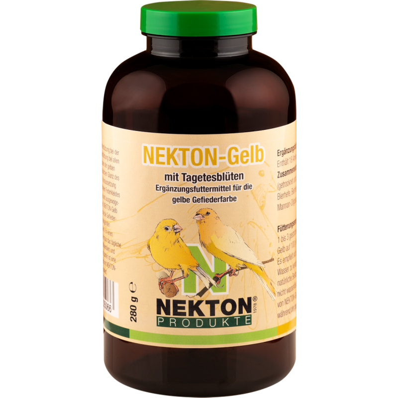 Nekton-Gelb 280gr - Complément alimentaire pour la couleur du plumage jaune - Nekton