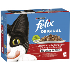 Original - Sélection de la campagne en gelée 12x85gr - Felix à 6,20 € - Purina - 12471439 - Felix