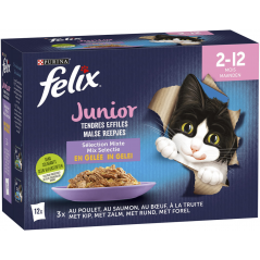 Tendres Effilés Junior 12x85gr - Felix à 7,00 € - Purina - 12471278 - Felix