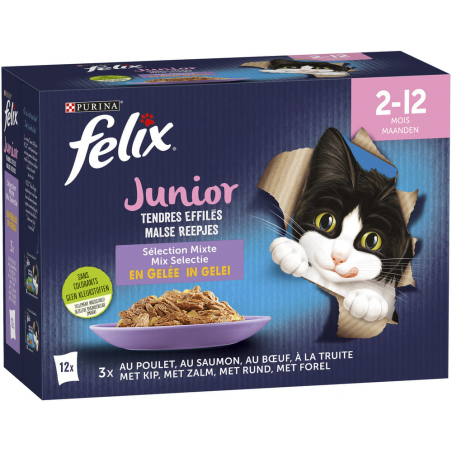 Tendres Effilés Junior 12x85gr - Felix 12471278 Purina 7,00 € Ornibird