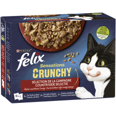 Crunchy Sélection de la campagne 10x85gr+40gr - Felix à 7,00 € - Purina - 12471294 - Felix
