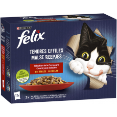 Tendres Effilés Sélection de la campagne en gelée 12x85gr - Felix à 7,00 € - Purina - 12471283 - Felix