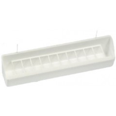 Mangeoire Apollo blanc avec crochets 30cm - S.T.A. Soluzioni à 3,40 € - S.T.A. Soluzioni - M027B - Mangeoires