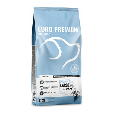 Large Puppy Chicken & Rice 12kg - Euro Premium