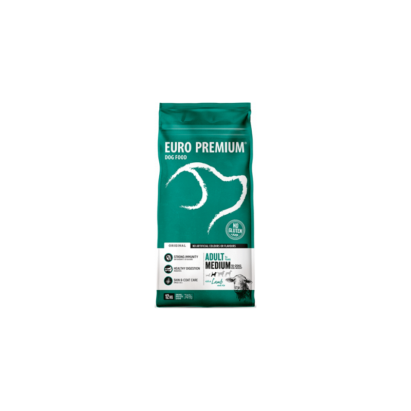 Medium Adult Lamb & Rice 3kg - Euro Premium