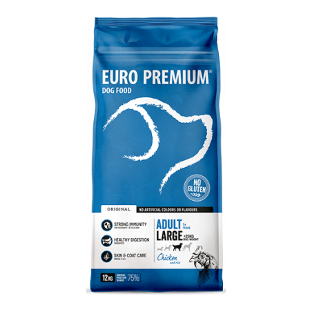 Large Adult Chicken & Rice 3kg - Euro Premium