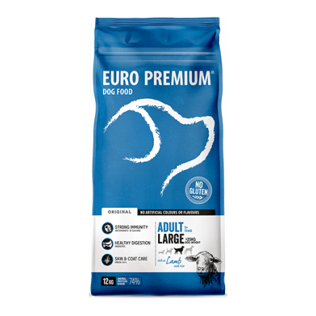 Large Adult Lamb & Rice 12kg - Euro Premium 63135 Euro Premium - Dog Food 64,90 € Ornibird