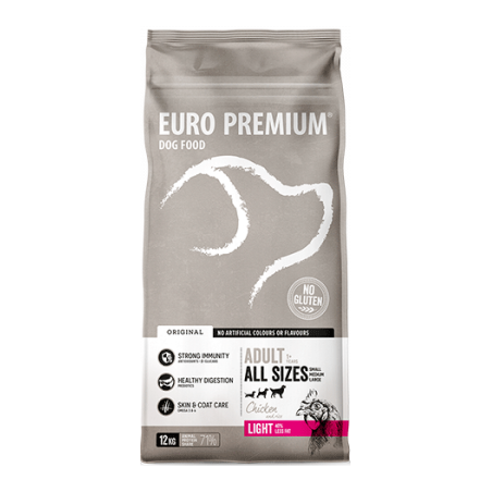 Adult Light 3kg - Euro Premium 62122 Euro Premium - Dog Food 18,95 € Ornibird