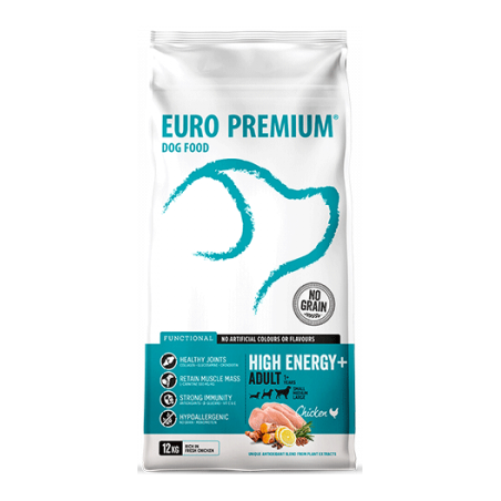 Adult High Energy+ 12kg - Euro Premium 63145 Euro Premium - Dog Food 70,90 € Ornibird