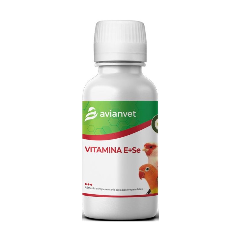 Vitamina E + Se - Aliment complémentaire 100ml avec compte goutte - Avianvet