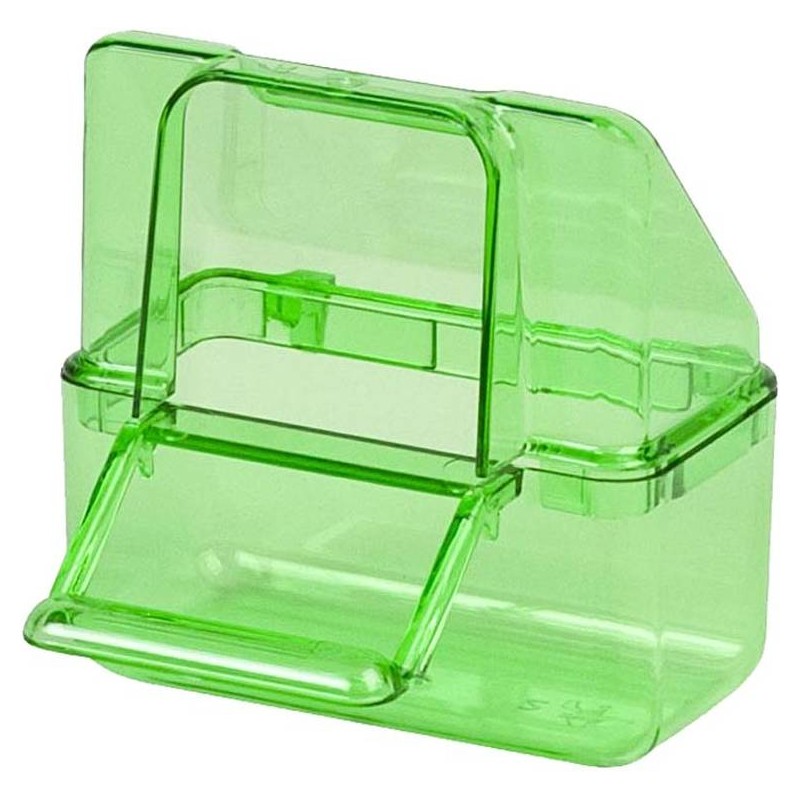 Mangeoire cage Italienne verte 7x4x8cm - 2G-R