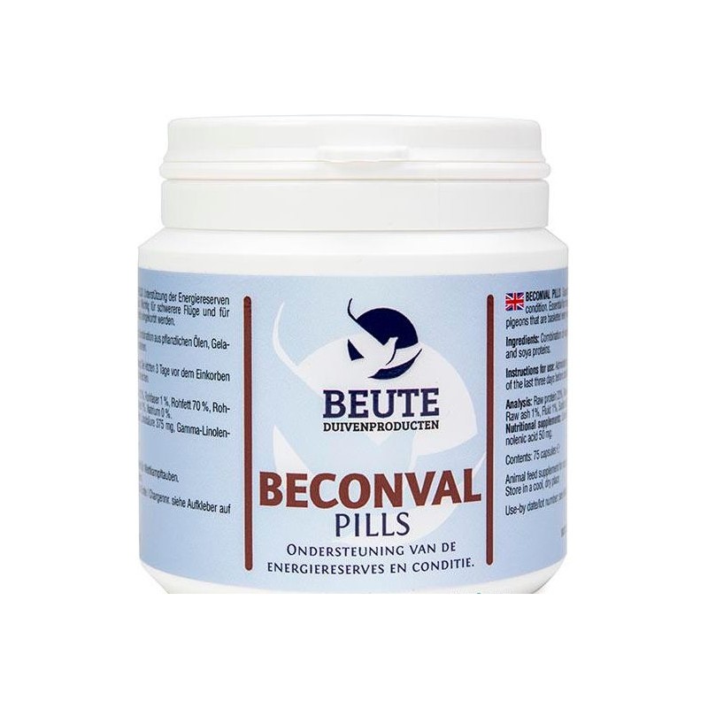 Beconval Pills énergie et condition 75caps - Beute