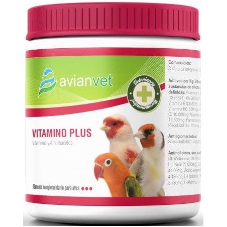 Vitamino Plus 125gr - Avianvet à 11,15 € - Avianvet - 25938 - Vitamines et Compléments