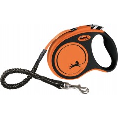 Flexi XTREME laisse sangle Orange Noir L/5m - Flexi à 48,00 € - Trixie - 21437 - Laisses / Enrouleur