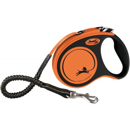 Flexi XTREME laisse sangle Orange Noir S/5m - Flexi