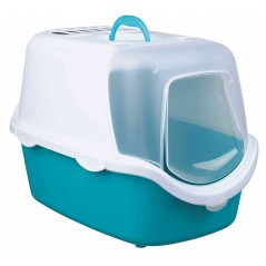 Bac à litière Vico Open Top, avec couvercle 40x40x56cm Turquoise/Blanc - Trixie à 28,00 € - Trixie - 40345 - Bacs à chat