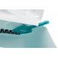 Bac à litière Vico Open Top, avec couvercle 40x40x56cm Turquoise/Blanc - Trixie
